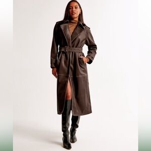 Abercrombie & Fitch Brown Long Coat